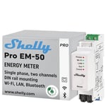Shelly Pro EM 50A | Wi-Fi & Bluetooth Energy Meter With Contactor Control With Power Measurement | Home Automation | Compatible with Alexa & Google Home | iOS Android App | No Hub Required