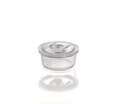 CASO VacuBoxx RM – Rond 620 ml – Boîte sous vide ultra solide en verre borosilicate sans BPA, résistant à la chaleur, passe au lave-vaisselle, au congélateur, sans goût, réglage précis de la date