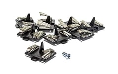 Micro Scalextric Spare Guide Blacks - Pack of 8 Guide Blades with Screws - Compatible with 9v Micro Scalextric Track System 2019+, Micro Scalextric Accessories