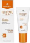 Heliocare Gelcream Colour Light SPF 50 50ml / Sun Cream For Face / Daily UVA UV