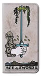 Tarot Card Ace of Swords PU Leather Flip Case Cover For Google Pixel 3a XL