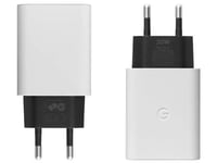 Official Google Pixel 5 6 7 8 Pro USB-C Fast Charger Plug Only 30W White EU Plug