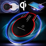 Universal Qi Wireless Charging Pad Charger Mat Dock Receiver White