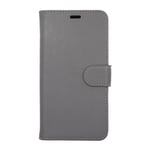 iPhone X/XS Plånboksfodral Magnet Läder med Stativ - Grå Brun