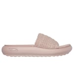 Skechers Womens Arch Fit Slide Sandals Blush Pink Black Ladies Flip Flops 119789