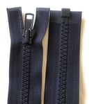 NO#8,Navy Blue Colour,36 INCHES/91 cm Long, VISLON/Plastic/Molded/Chunky Toothed Zip/Zipper,Genuine YKK, Made in Japan,Open Ended/Separating,Ideal for Coats,Jackets,Bags,Shoes,Bikers ETC,Heavy Duty