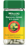 Möller's Pharma Magnesium, Kalsium & D-vitamin 100 stk