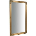 Biscottini - Miroir mural de salle de bain Miroir rectangulaire horizontal vertical Long miroir suspendu avec cadre en bois doré Baroque