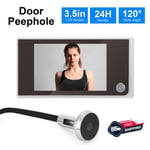 3.5" LCD 120° Peephole Digital Viewer Doorbell Camera Door Eye Bell Ring Chime