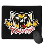 Aggretsuko Metal Customized Designs Non-Slip Rubber Base Gaming Mouse Pads for Mac,22cm×18cm， Pc, Computers. Ideal for Working Or Game