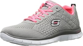 Skechers (SKEES) - Flex Appeal - Obvious Choice - Baskets Sportives, Femme, Gris (lgcl), Taille 36