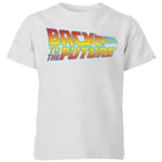 Back To The Future Classic Logo Kids' T-Shirt - Grey - 3-4 Years - Grey