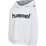 Hummel Go Cotton Logo Hettegenser - Hvit Barn Hettegensere unisex
