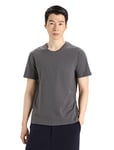 Icebreaker Men's Central Classic SS T-Shirt for Everyday Use, Adventure, Gym & Training - Monsoon, S