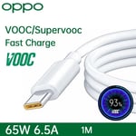 Genuine SuperVOOC 65W 1m Fast Charger USB Cable for Oppo Find X5 Reno Realme