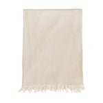 Klippan Yllefabrik Boheme bomullspläd 130x170 cm Beige