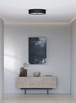 HERSTAL Grain taklampe plafond Ø50 - matt sort
