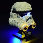 Tewerfitisme RC LED Light Set for Lego Star Wars Stormtrooper Helmet 75276, LED Included Only, No Lego Kit, DIY Technik Building Blocks Part