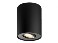 Philips Hue White ambiance Pillar - Lyskaster - LED-pære for søkelys - GU10 - 5 W (ekvivalent 50 W) - klasse G - varm til kjølig hvitt lys - 2200-6500 K - svart