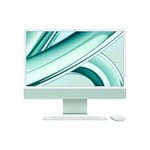 Apple 2023 iMac Ordinateur de Bureau Tout‑en‑Un avec Puce M3 : CPU 8 cœurs, GPU 8 cœurs, écran Retina 4,5K 24 Pouces, 8 Go de mémoire unifiée, 256 Go de Stockage SSD, Vert