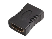 SAVIO CL-111 - Hög hastighet - HDMI-adapter med Ethernet - HDMI hona till HDMI hona - svart - stöd för 4K