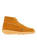 Kickers Mens Kick Hi Suede Boots in Mustard Leather (archived) - Size UK 7