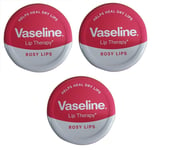 Vasline Lip Therapy Rosy Lips with Rose and Almond Oil 20g x3