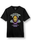 MASTERS OF THE UNIVERSE - SKELETOR X-STAFF BLACK T-Shirt Small