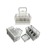 Universal Dishwasher Cutlery Holder Basket Tray Kitchen Organizer-Utensil-grey
