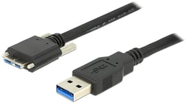 DeLOCK 83597 - USB 3.0 kabel, Typ A ha - Typ Micro B ha, 1m, svart