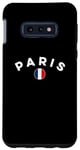 Coque pour Galaxy S10e Maillot de football France Football 2024 Drapeau Coq I Love Paris