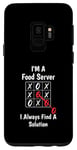 Coque pour Galaxy S9 Je suis un serveur de nourriture Je trouve une solution