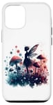 iPhone 14 Pro Double Exposure Magic Forest Garden Fairy Mushroom Surreal Case