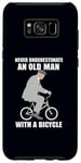 Coque pour Galaxy S8+ Ne sous-estimez jamais un vieil homme avec un mème de vélo à vélo
