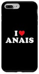 Coque pour iPhone 7 Plus/8 Plus Cadeau prénom Anais, I Heart Anais I Love Anais