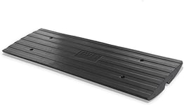 Pyle Rampe de Seuil -Rampe de Trottoir en Caoutchouc Robuste - Idéal pour Quai de Chargement, Garage, Trottoir, Camion, Trottinette, Vélo, Moto, Mobilité en Fauteuil Roulant et Autres Véhicules