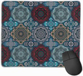 Gaming Mouse Pad Patchwork Style Vintage Ottoman Funny Design Non-Slip Rubber Base Textured Surface Game Mouse Pads Gift for Guy, Funny Gifts Mouse Pad faster speed 25 * 30cm