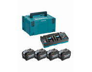 Makita 40V Li-ion MAX Set de 4 batteries 8.0Ah - Chargeur - Mbox - 191U42-2