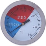 Easy-Topbuy Hermomètre Pour Barbecue Grille, Barbecue Extérieur Grill Fumoir Thermomètre En Acier Inoxydable, Calibre De Température Four Thermomètre Smoker Grill (0°C To 300°C)