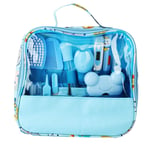 (Blue)13Pcs Baby Nail Care - Baby Grooming Kit & Cleaning Kit For Infant