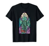 Cthulhu Church Stained Glass Cosmic Horror Funny Monster T-Shirt