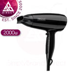 TRESemme Fast Dry Compact Hair Dryer│3 Heat & Speed│Compact Design│2000W│Black