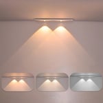 30cm LED-skåpsbelysning, USB-laddningsbart batteri nattljus skåpsbelysning, garderobsbelysning bottenstångsbelysning köksbelysning, självhäftande sensorbelysning