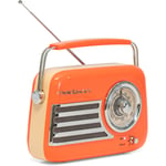 MADISON Madison Retro Radio m. Bluetooth og FM (Orange)