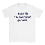 Ikväll får 107 svenskar Gonorré Sällskapsresan T-shirt