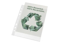 Plastficka Esselte 100 % Återvunnen, Med Hål, A5, 70 Μm, 100 St.