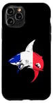 Coque pour iPhone 11 Pro Drapeau France Requin Fierté Drapeau Français Racines France Souvenir