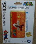 NINTENDO DS DSi OFFICIAL GAME CARTRIDGE CASE HOLDER BRAND NEW! Mario Fire Orange