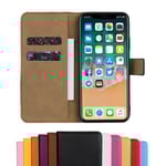 iPhone 11 Pro - Fodral I Äkta Läder - Brun Brown Brun