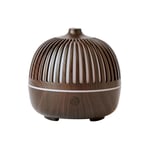 Humidificateur, diffuseur de parfum, lumière led couleur, bureau à grain de bois et humidificateur à ultrasons usb 7 couleurs pour la maison, Brun